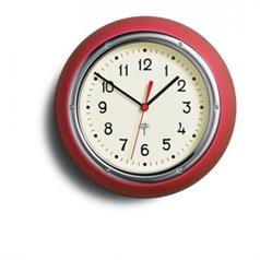 Retro Wall Clock - Red