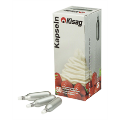 Kisag Cream Whipper N2O Bulbs - Pack of 50