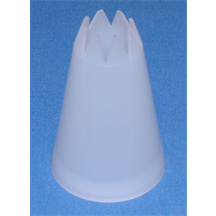 No.12 Star End White Piping Savoy Tube