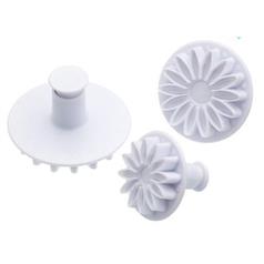 Sweetly Does It Set of Three Sunflower Fondant Plunger Cutters