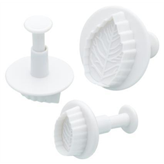 Sweetly Does It Set of Three Leaf Fondant Plunger Cutters