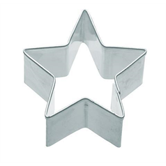 metal star shaped cookie cutter, 6.5cm