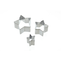 Set of 3 Star Fondant Cutters