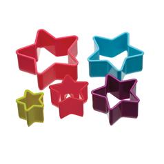 Set of 5 Star Shaped Cookie Cutters