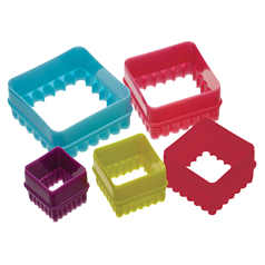 Set of 5 Square Cookie Cutters