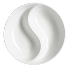 Elia Premier Bone China Orientix Ying Yang Dish, 10cm/3.9