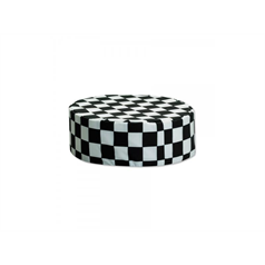 Skull Cap - Big Check - Black/White