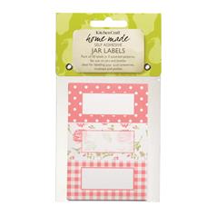 Pack of Thirty Self-Adhesive Jam Jar Lables - Roses