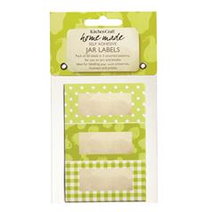 Pack of Thirty Self-Adhesive Jam Jar Labels-Garden Green