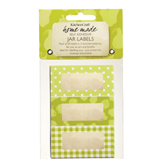 Pack of Thirty Self-Adhesive Jam Jar Labels-Garden Green