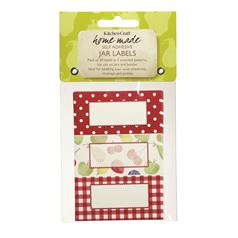 Pack of Thirty Self-Adhesive Jam Jar Labels-Orchard