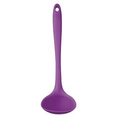 Flexible Silicone 28cm Ladle Purple