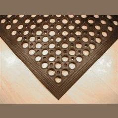 Black Rubber Kitchen Mat