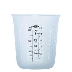 squeeze & pour silicone measuring cup, 250ml