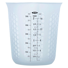 squeeze & pour silicone measuring cup, 500ml