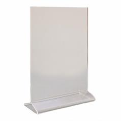 A5 Perspex Menu Holder Vertical