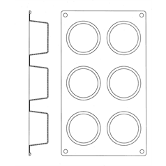 Gastroflex 6 half spheres
