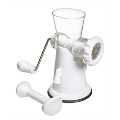 White Plastic Mincer With Suction Clamp