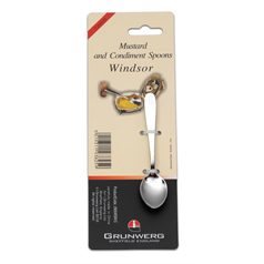 set of 2 mustard / condiment spoons
