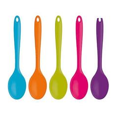 Flexible Silicone 27cm Spoon Blue