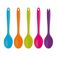 Flexible Silicone 27cm Spoon Pink