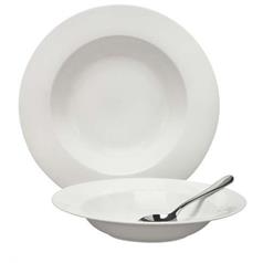 elia premier china glacier rimmed pasta plate, 27.5cm /  10.8