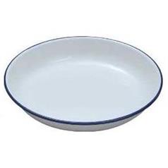 white enamel pasta/ rice plate