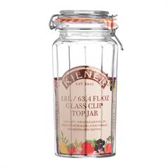 Kilner Facetted Clip Top Glass Jar 1.8 Litre