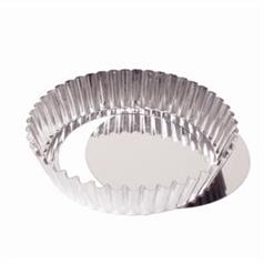 deep fluted quiche tin with removable base 10cm
