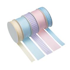 Pack of 5 Assorted Pastel Ribbons