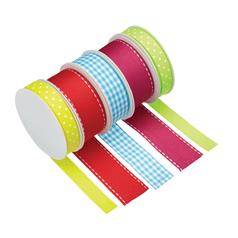 Pack of 5 Assorted Bright Ribbons