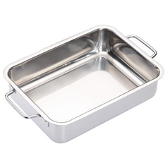 Stainless Steel Heavy Duty 27cm x 20cm Roasting Pan