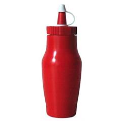 Sauce Bottles w/Cap 200mm/7oz Red