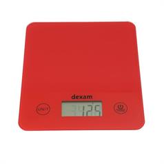 red digital scales