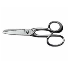 Serrated 8" Chrome Fish Scissors