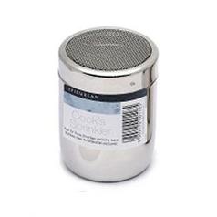 cooks shaker with mesh lid, stainless steel
