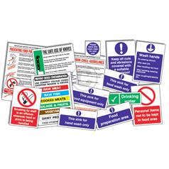 Food Preparation Area Sign Pack