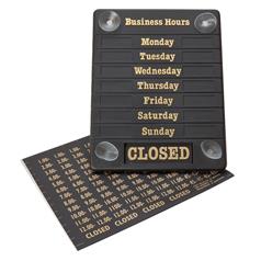 Hours of Business Sign