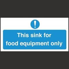 Sink For Food Equipment Only