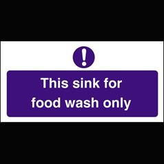 Food Wash Only Sink