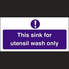 Utensil Wash Only Sink