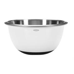 OXO White Stainless Steel Mixing Bowl - 2.8L