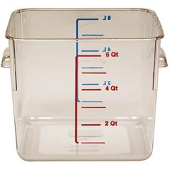 rubbermaid space saving square storage container, 5.7 litre