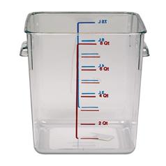 rubbermaid space saving square storage container, 7.6 litre