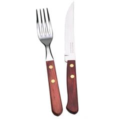 Wood Handled Steak Cutlery Fork