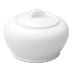 Churchill Alchemy White Covered Sugar Bowl & Lid, 22cl/8oz