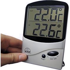 Jumbo Dual Sensor Memory Thermometer