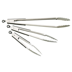 Deluxe Stainless Steel 23cm Food Tongs