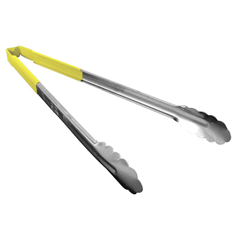 Vollrath Colour Coded Scallop Tongs 16" Yellow