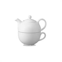 Churchill White Holloware One Cup Tea Pot, 36.2cl/13oz